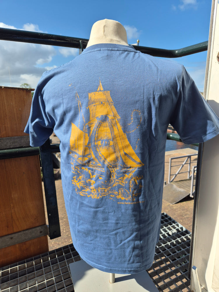 Golden Myth Tres Hombres T-shirt Faded denim