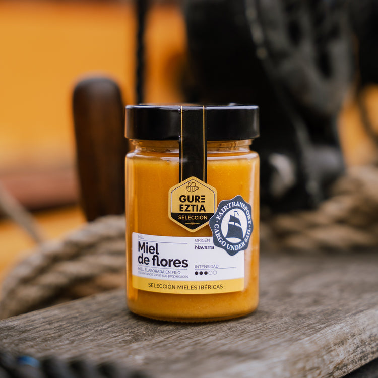 Tres Hombres Honey Sail-shipped from Spain: Miel de flores Navarra