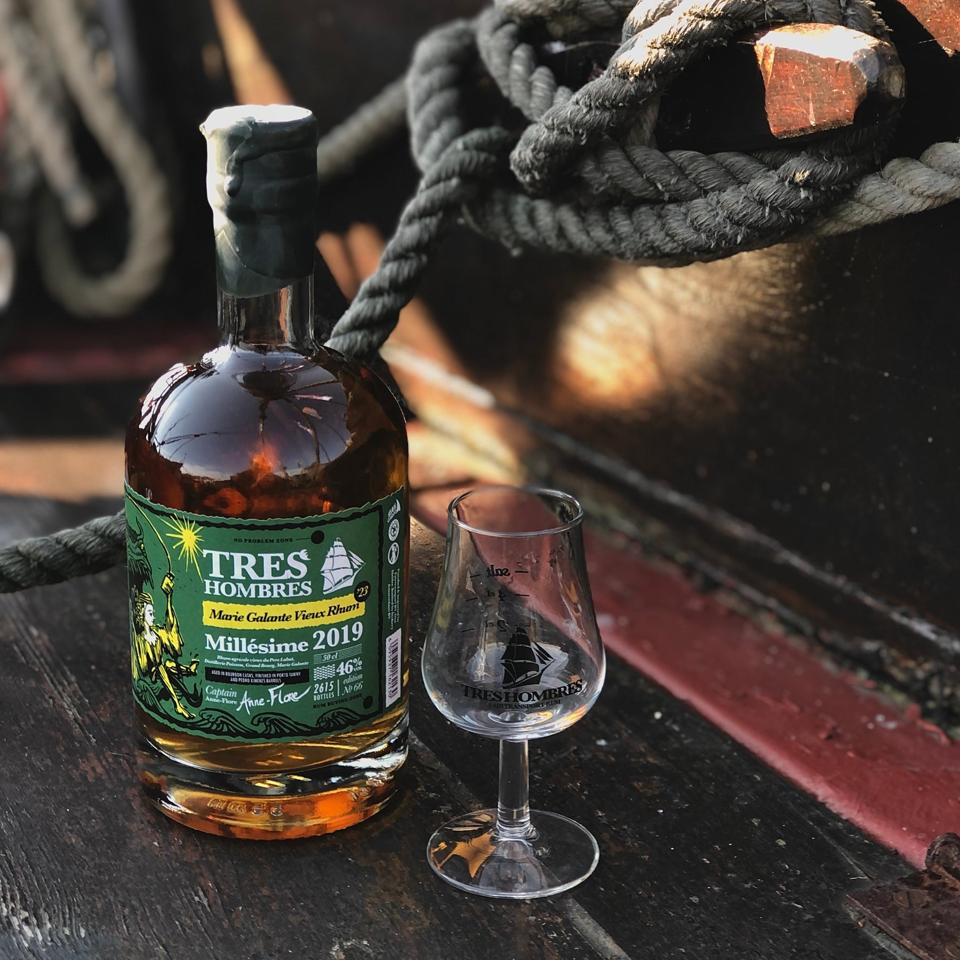 Special deal with Tres Hombres Rum and Tres Hombres Rum Glass