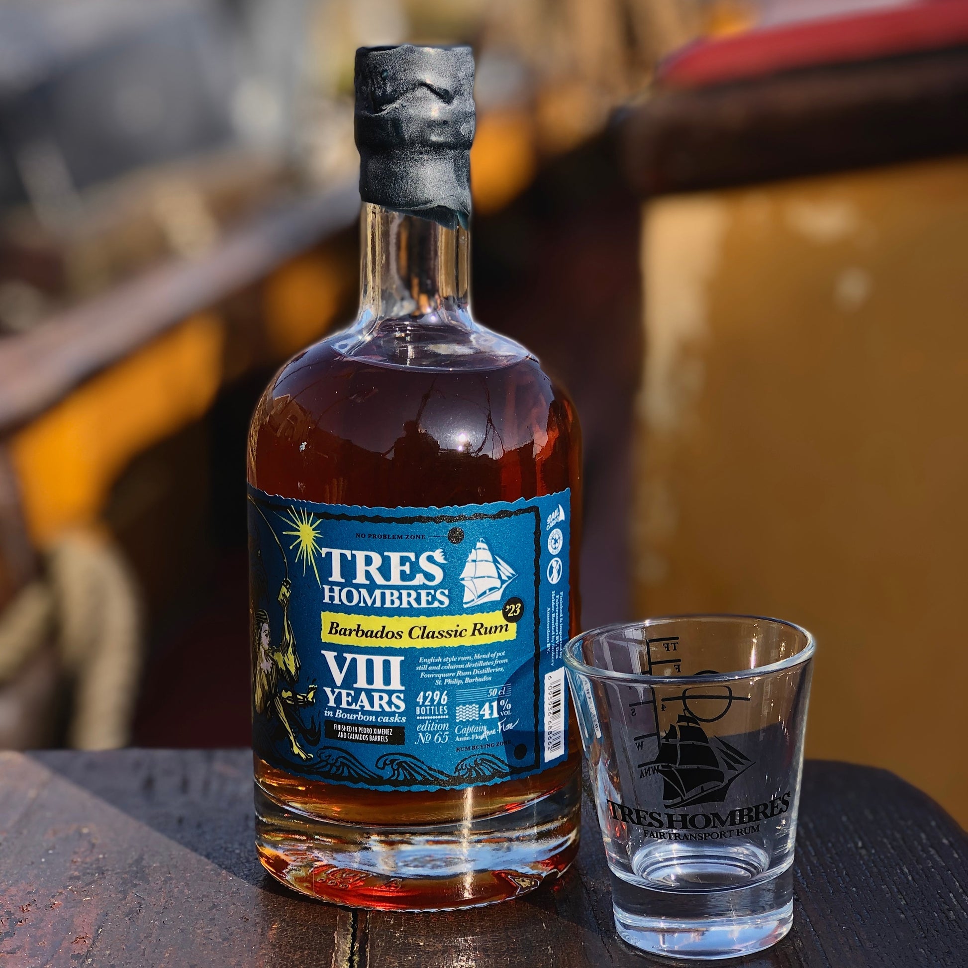 Special deal with Tres Hombres Rum and Tres Hombres Rum Glas
