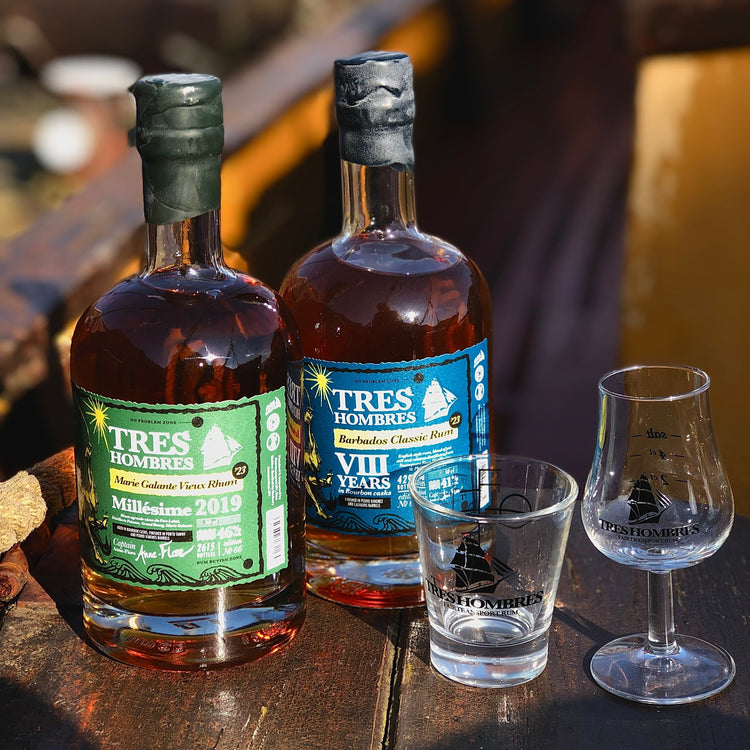 Special deal with Tres Hombres Rums and Tres Hombres Rum Glasses
