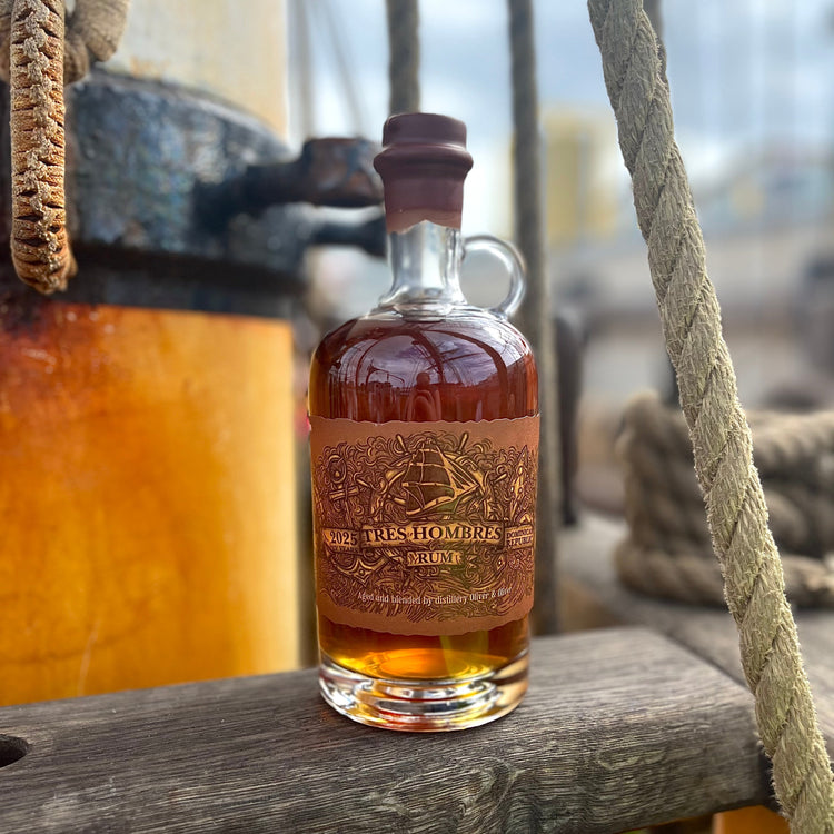 Tres Hombres Rum from the Dominican Republic Edition 72, ocean aged rum sail-shipped by Tres Hombres