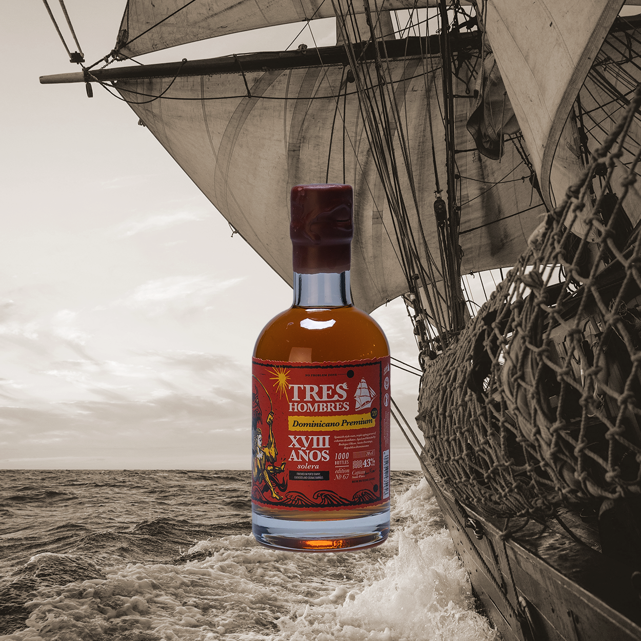 Tres Hombres Rum Edition 67 Dominican Republic Mini 25cl