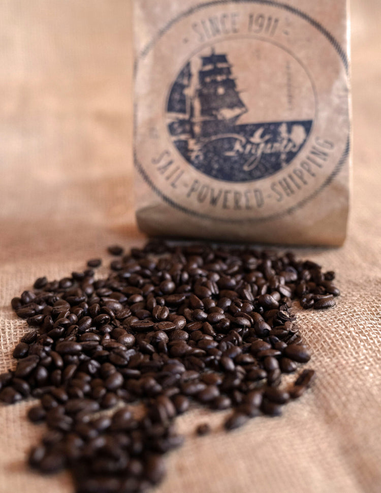 Brigantes Coffee Blend no. 2, 50% Arabica (Colombia) 50% Robusta (Mexico)