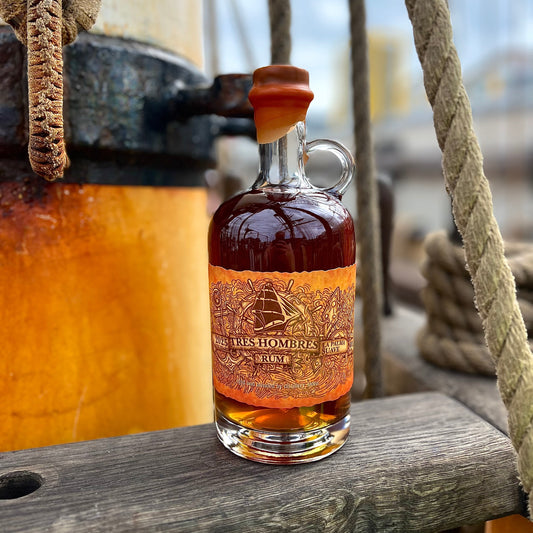 Tres Hombres Rum from La Palma Edition 69, Ocean Aged Rum sail-shipped by Tres Hombres