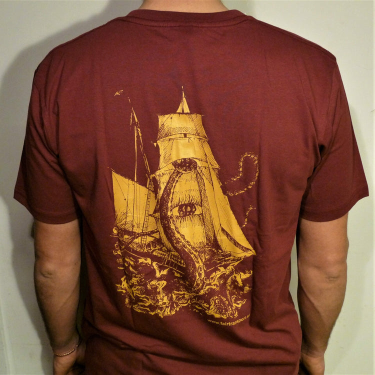 Golden Myth Tres Hombres T-shirt Bordeaux