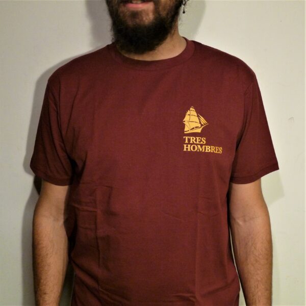 Golden Myth Tres Hombres T-shirt Bordeaux